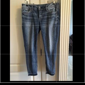 Silver Elyse ankle skinny jeans size 32